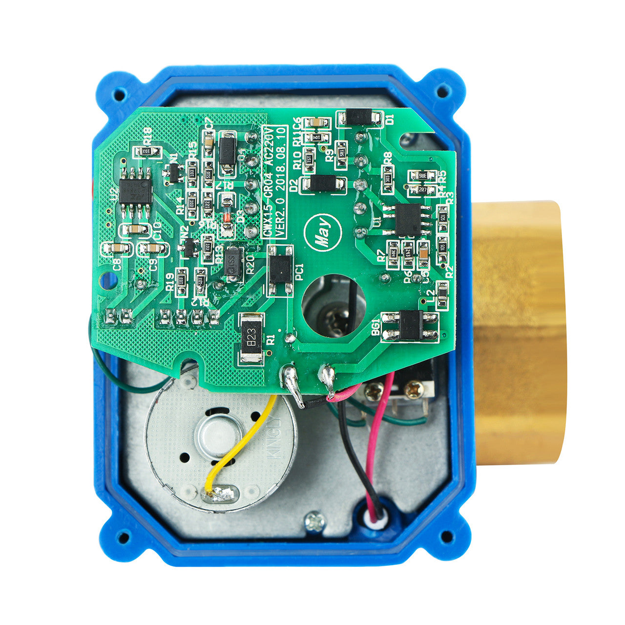 U.S. Solid 1 1/4" Brass Motorized Ball Valve 220V AC (85-265 V AC) DN32 Electrical Ball Valve, 2 Wire Auto Return Setup