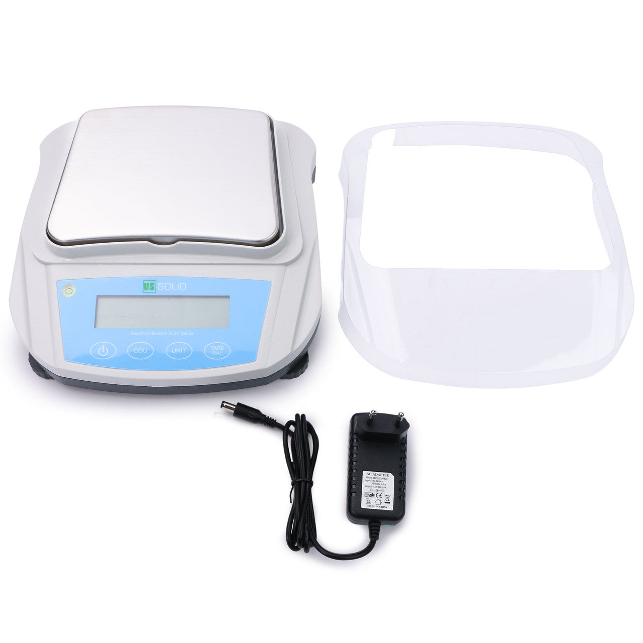 U.S. Solid 1200g x 0.01 g Precision Balance Digital Lab Scale, RS232 Interface, AC/ DC Power Supply