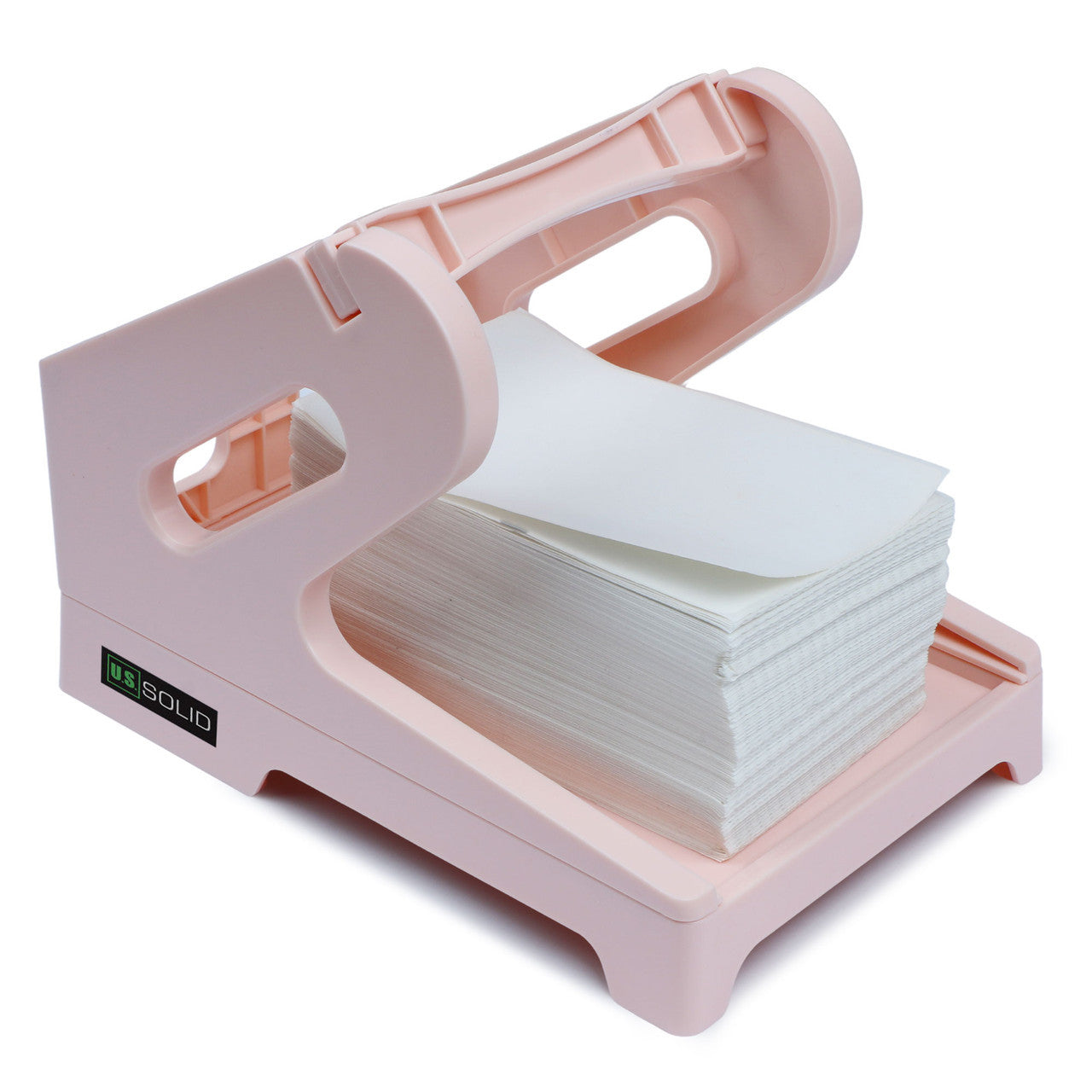 U.S. Solid Pink Label Holder 2 in 1 for Rolls and Fan-Fold Shipping Labels