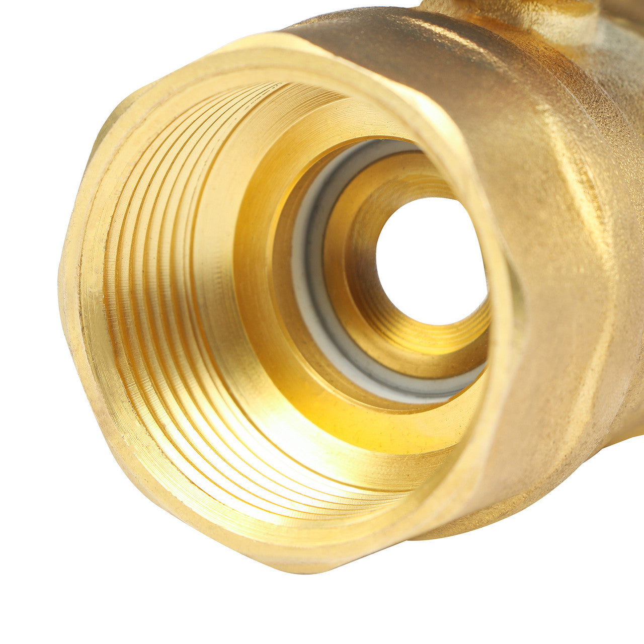 U.S. Solid 1 1/4" Brass Motorized Ball Valve 220V AC (85-265 V AC) DN32 Electrical Ball Valve, 2 Wire Auto Return Setup