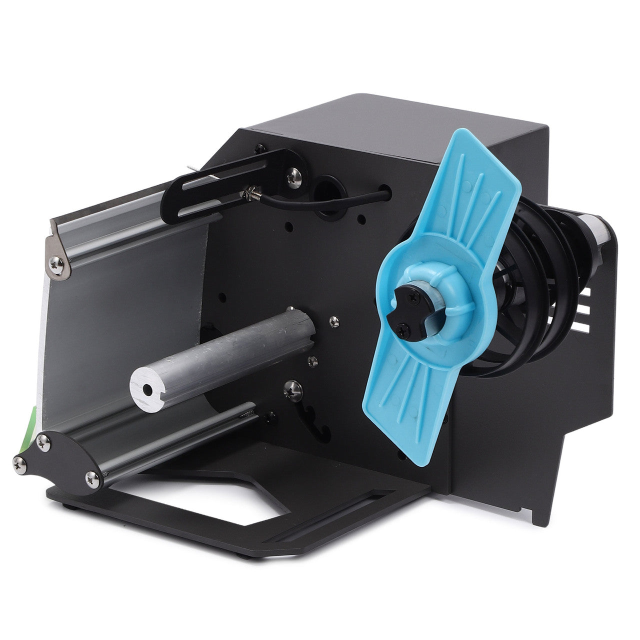 U.S. Solid Automatic Label Dispenser for Clear Opaque Labels Rolls and Fan-fold Labels, LED Counter 9999999, Preset Quantity, Width 120 mm