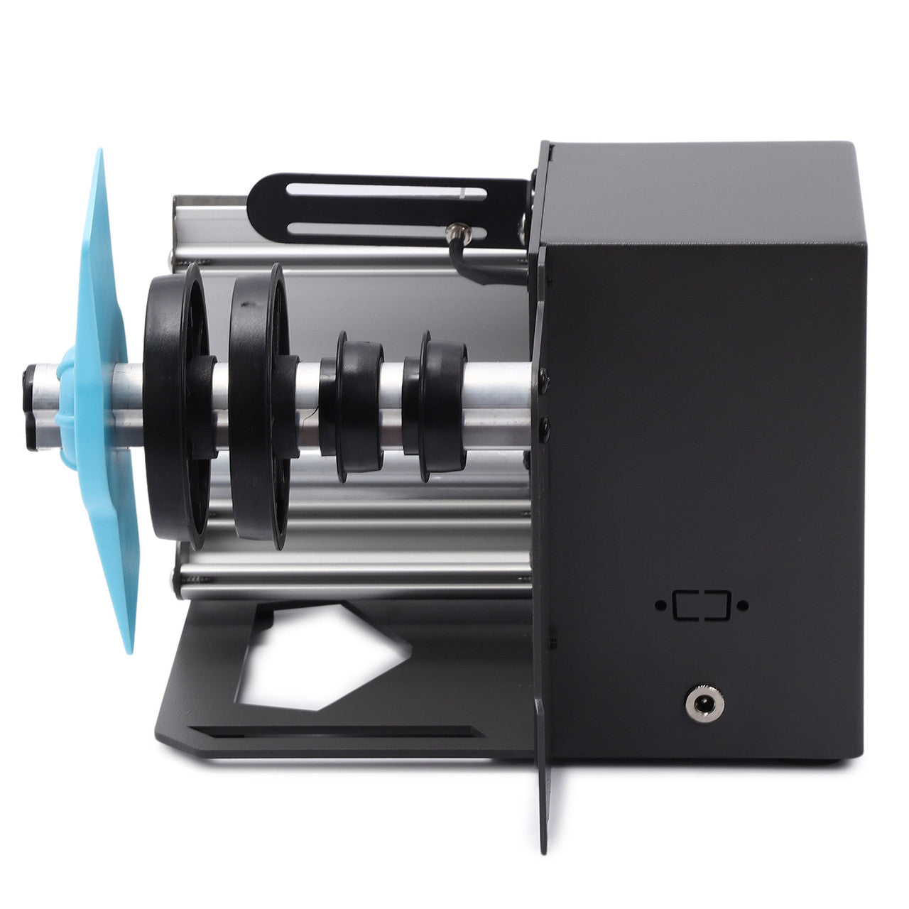 U.S. Solid Automatic Label Dispenser for Clear Opaque Labels Rolls and Fan-fold Labels, LED Counter 9999999, Preset Quantity, Width 120 mm