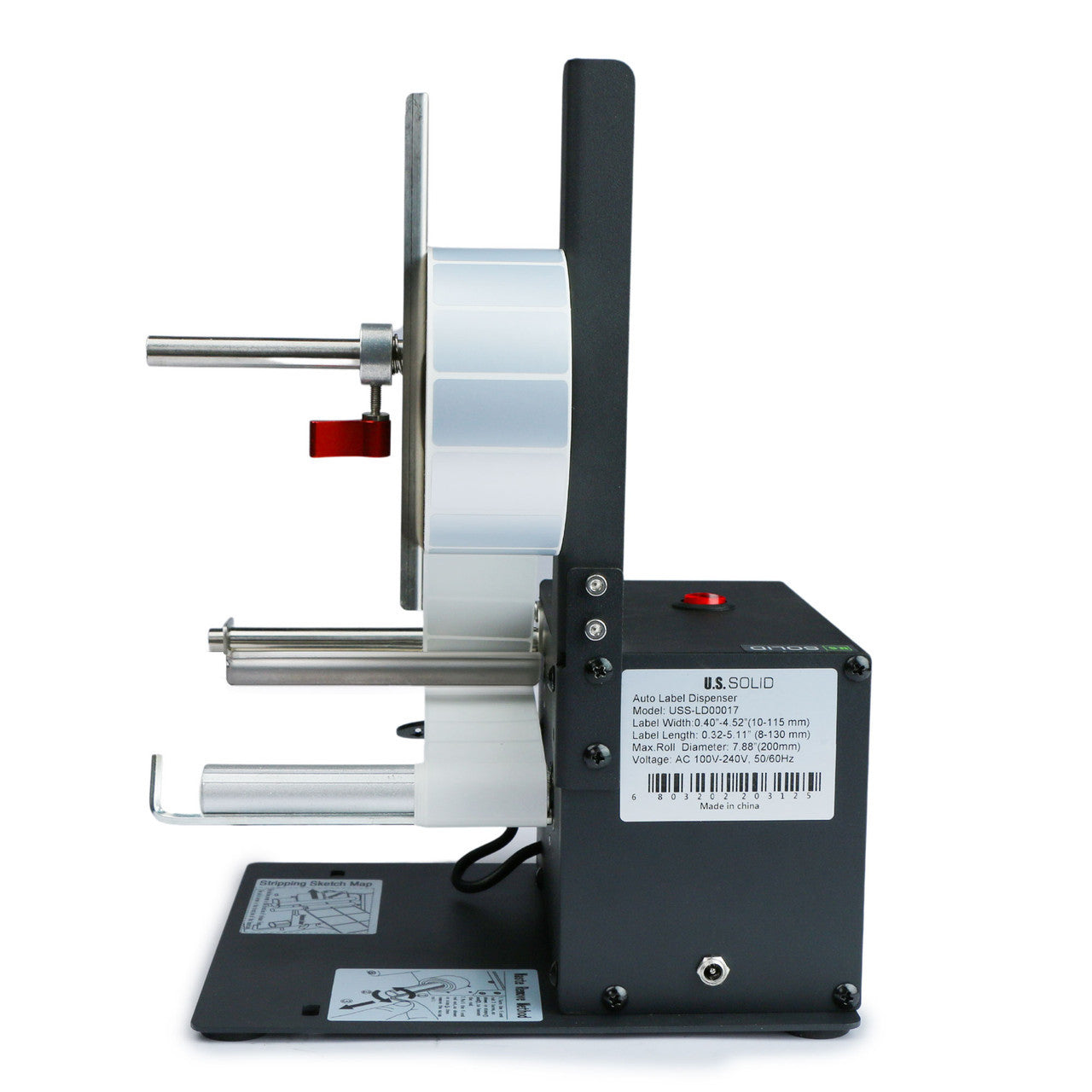 U.S. Solid Automatic Label Dispenser for 10-115 MM Width