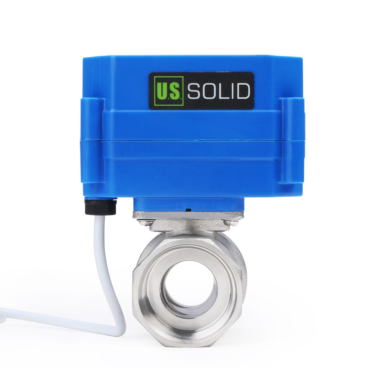 Motorized Ball Valve- 1" Stainless Steel Electrical Ball Valve with Standard Port, 9-24V AC/DC and 3 Wire Setup