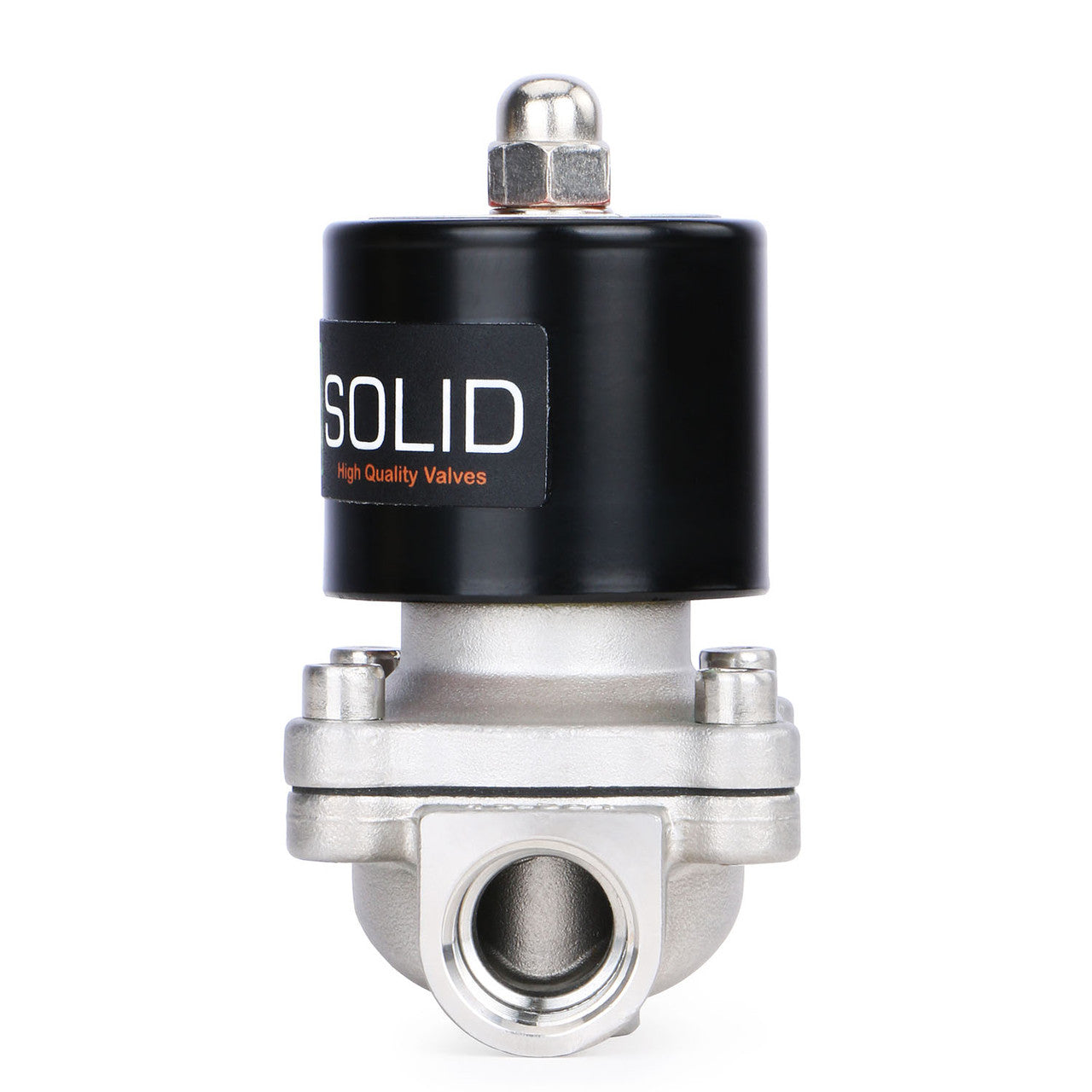 1/2" Stainless Steel Electric Solenoid Valve 220V AC G Thread Normally Closed VITON from U.S. SOLID
