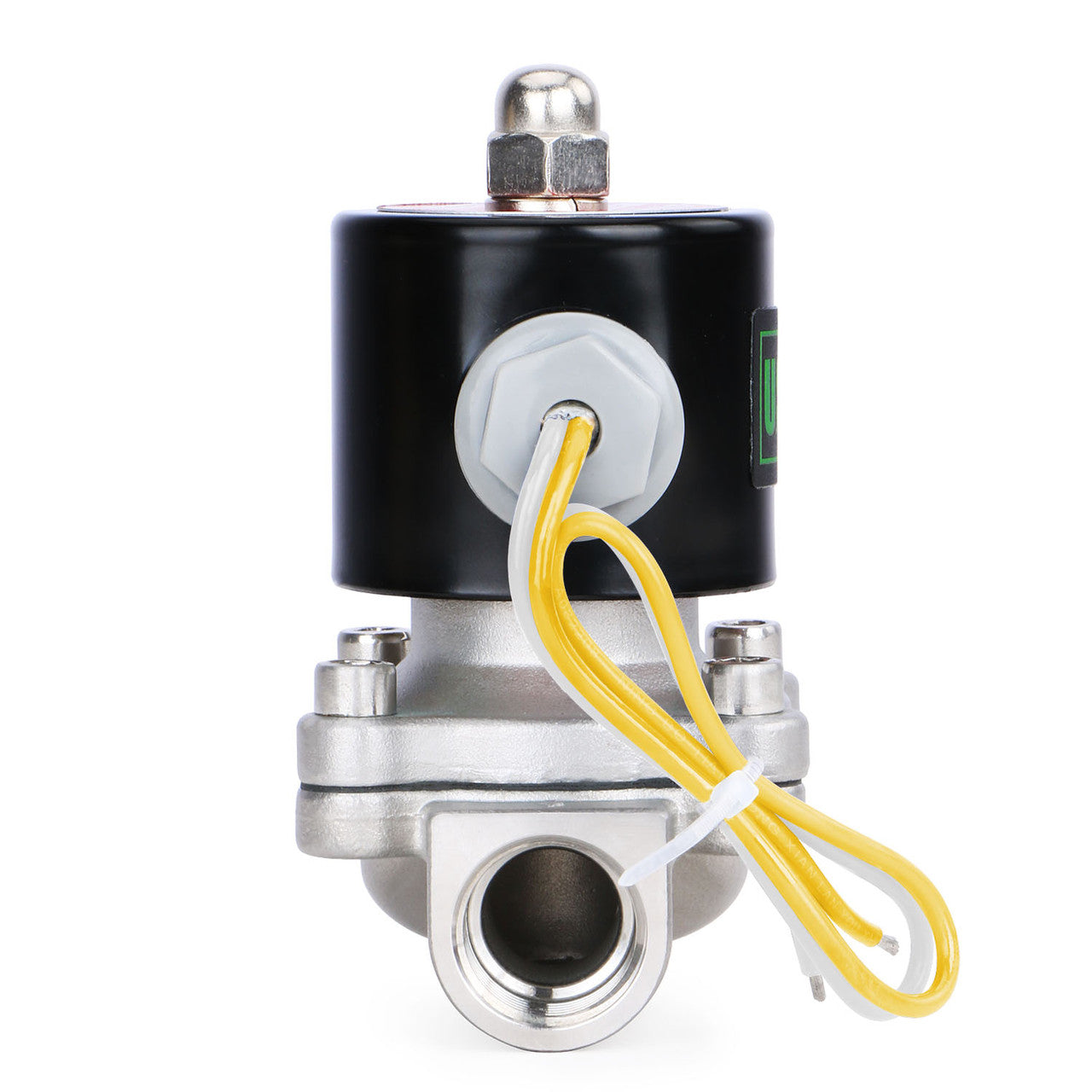 1/2" Stainless Steel Electric Solenoid Valve 220V AC G Thread Normally Closed VITON from U.S. SOLID