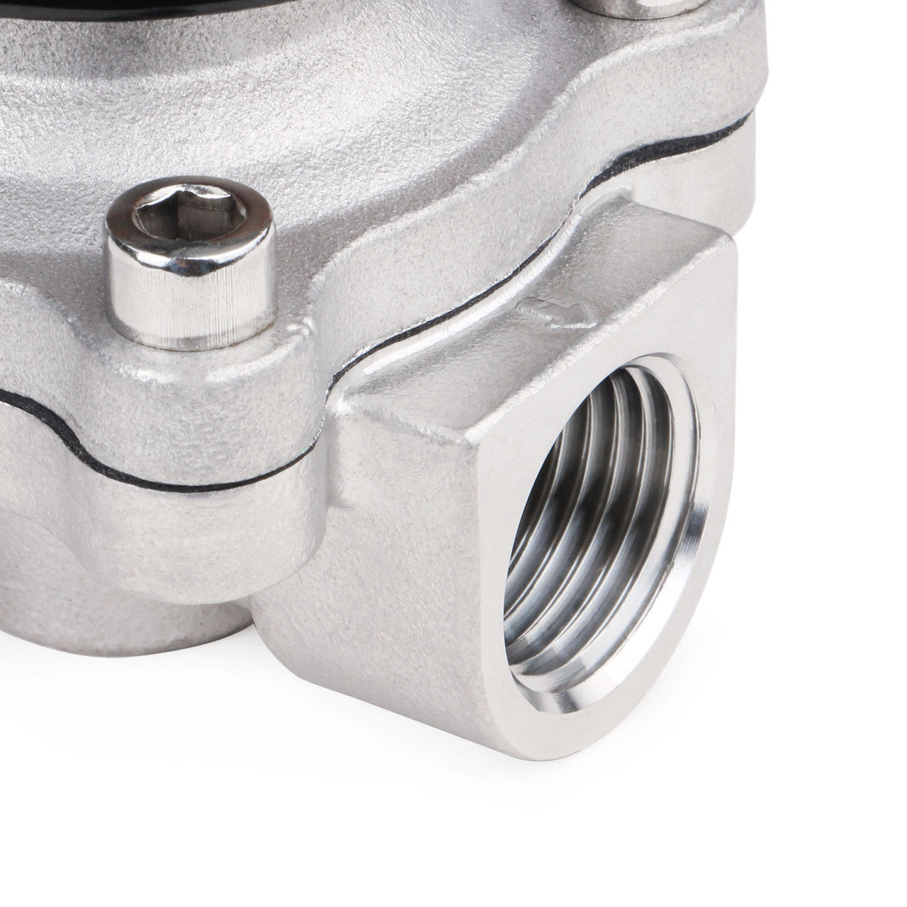 1/2" Stainless Steel Electric Solenoid Valve 220V AC G Thread Normally Closed VITON from U.S. SOLID