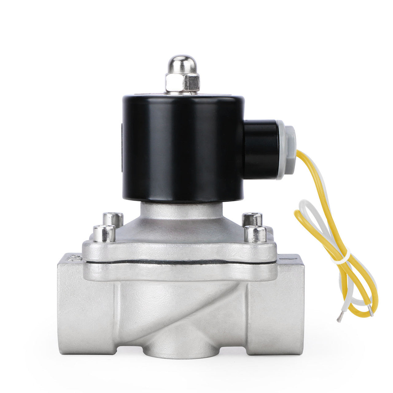 1" Stainless Steel Electric Solenoid Valve 220V AC G Thread Normally Closed VITON from U.S. SOLID