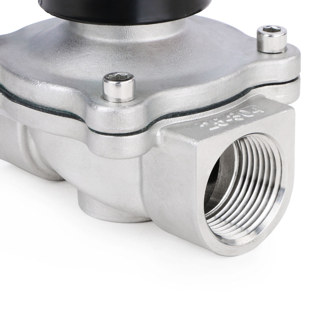 1" Stainless Steel Electric Solenoid Valve 220V AC G Thread Normally Closed VITON from U.S. SOLID