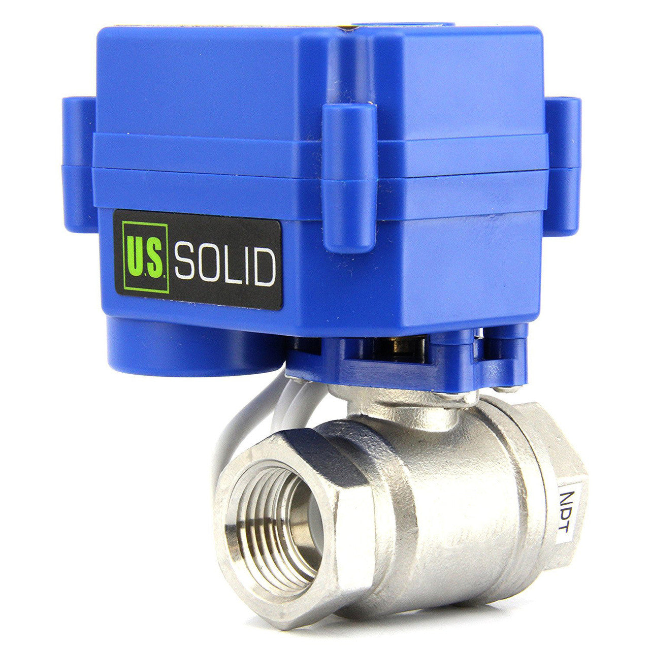 Motorized Ball Valve- 3/4" Stainless Steel Ball Valve with Standard Port, 3 Wire Setup, 9-24V AC/DC