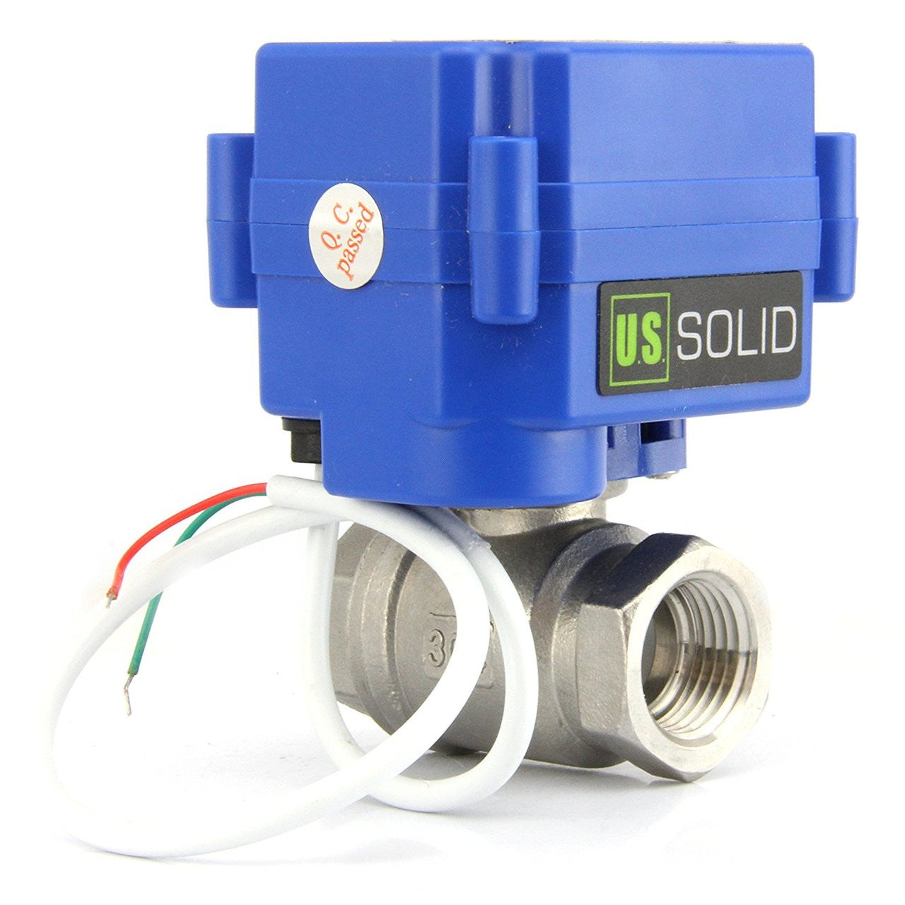 Motorized Ball Valve, 1/2" Stainless Steel G Threading, 2 Wire Auto Return Setup