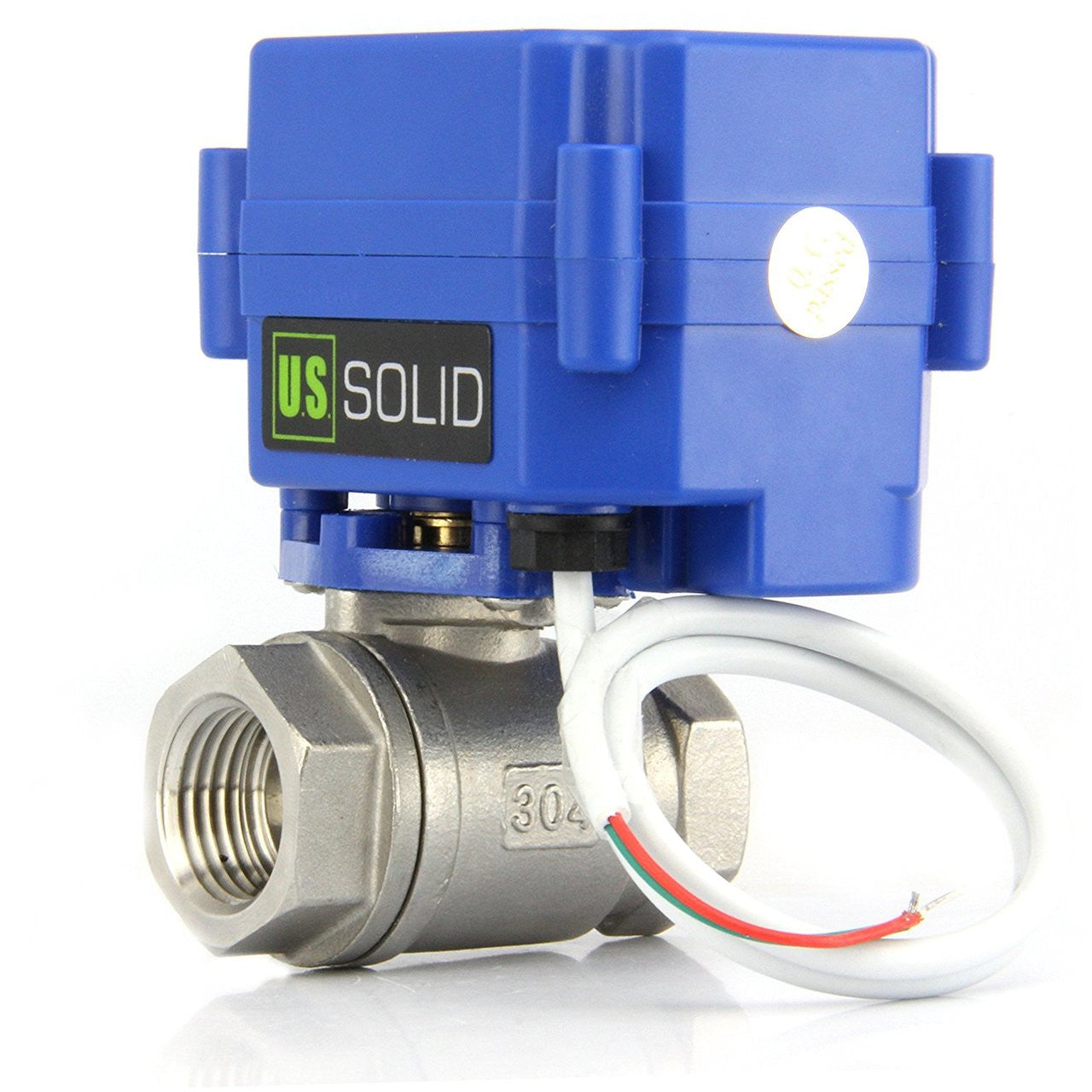 Motorized Ball Valve, 1/2" Stainless Steel G Threading, 2 Wire Auto Return Setup