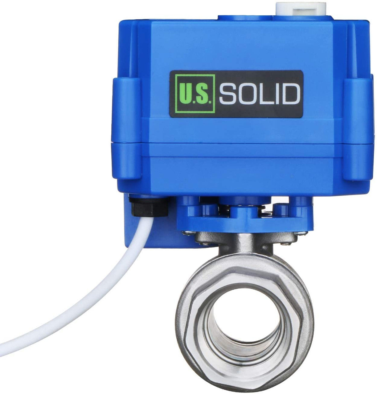 Motorized Ball Valve- 3/4" Stainless Steel Ball Valve with Manual Function, Full Port, 9-24V AC/DC and 2 Wire Auto Return Setup by U.S. Solid