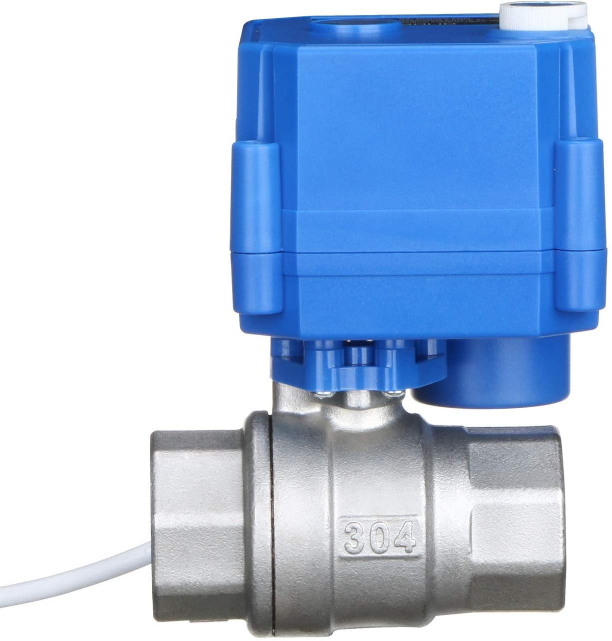 Motorized Ball Valve- 3/4" Stainless Steel Ball Valve with Manual Function, Full Port, 9-24V AC/DC and 2 Wire Auto Return Setup by U.S. Solid