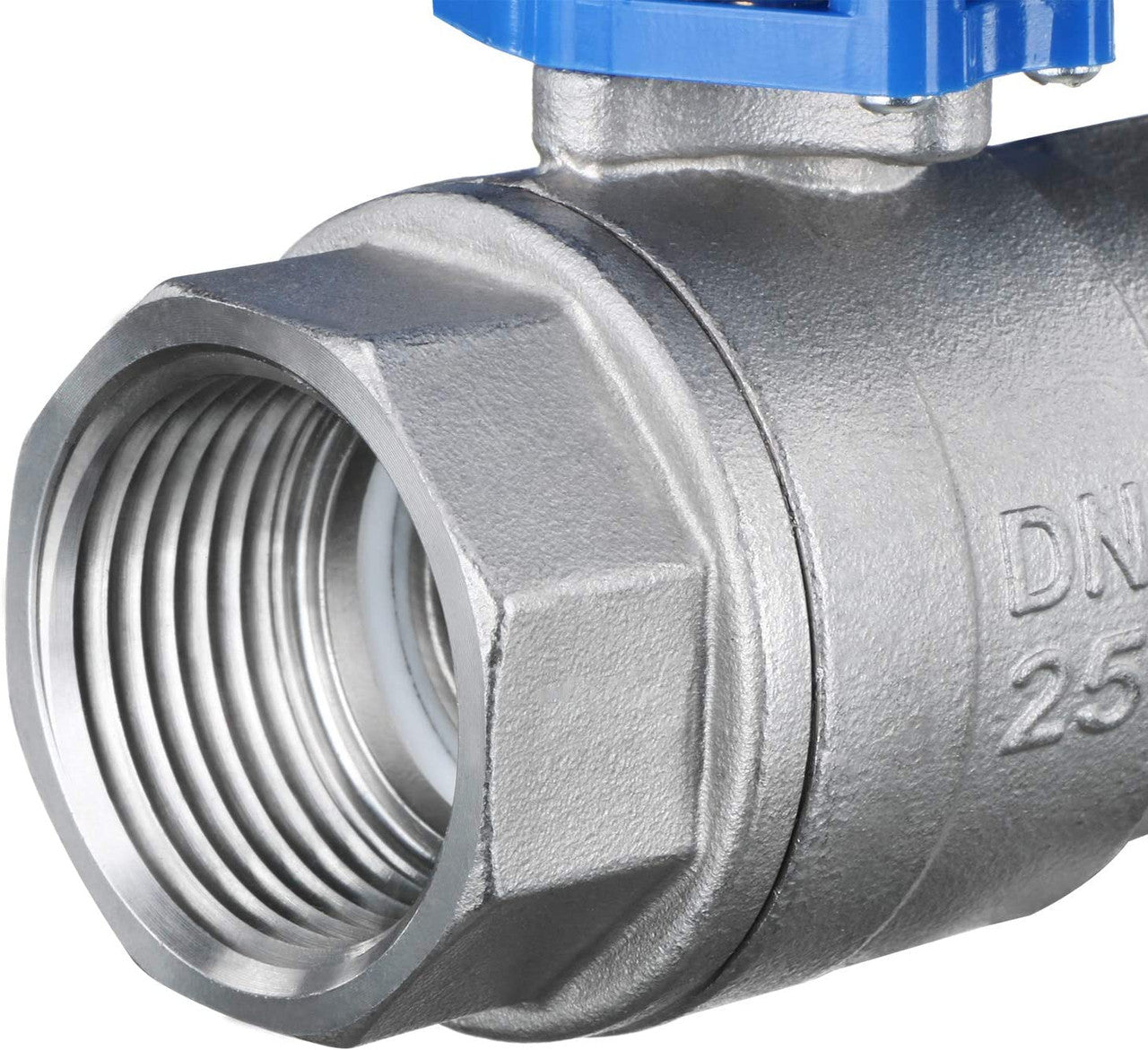 U.S. Solid Motorized Ball Valve- 1" Stainless Steel Ball Valve with Manual Function, Full Port, 9-24V AC/DC and 2 Wire Auto Return Setup