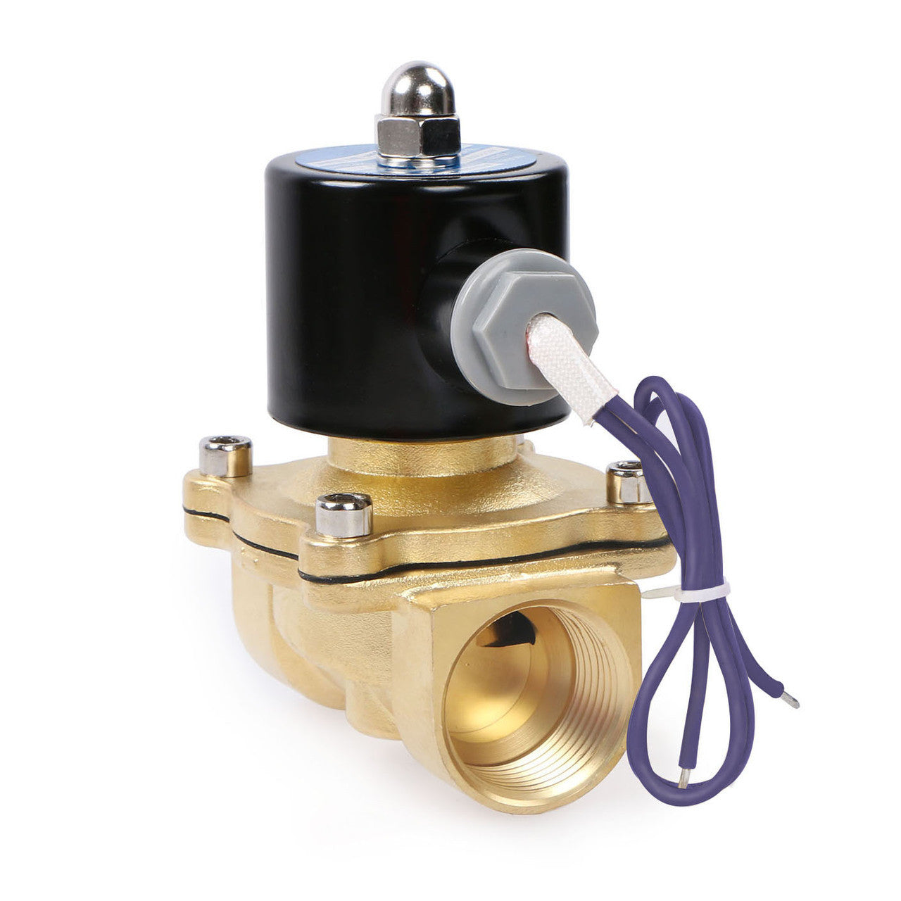 1" Brass Electric Solenoid Valve 12V DC Normally Closed Water, Diesel...
