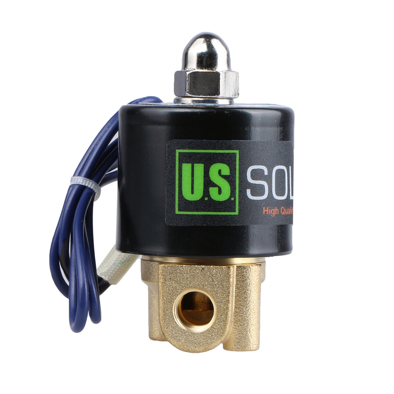 1/8" Brass Electric Solenoid Valve 12 V DC Normally Closed , Air Gas Water NBR