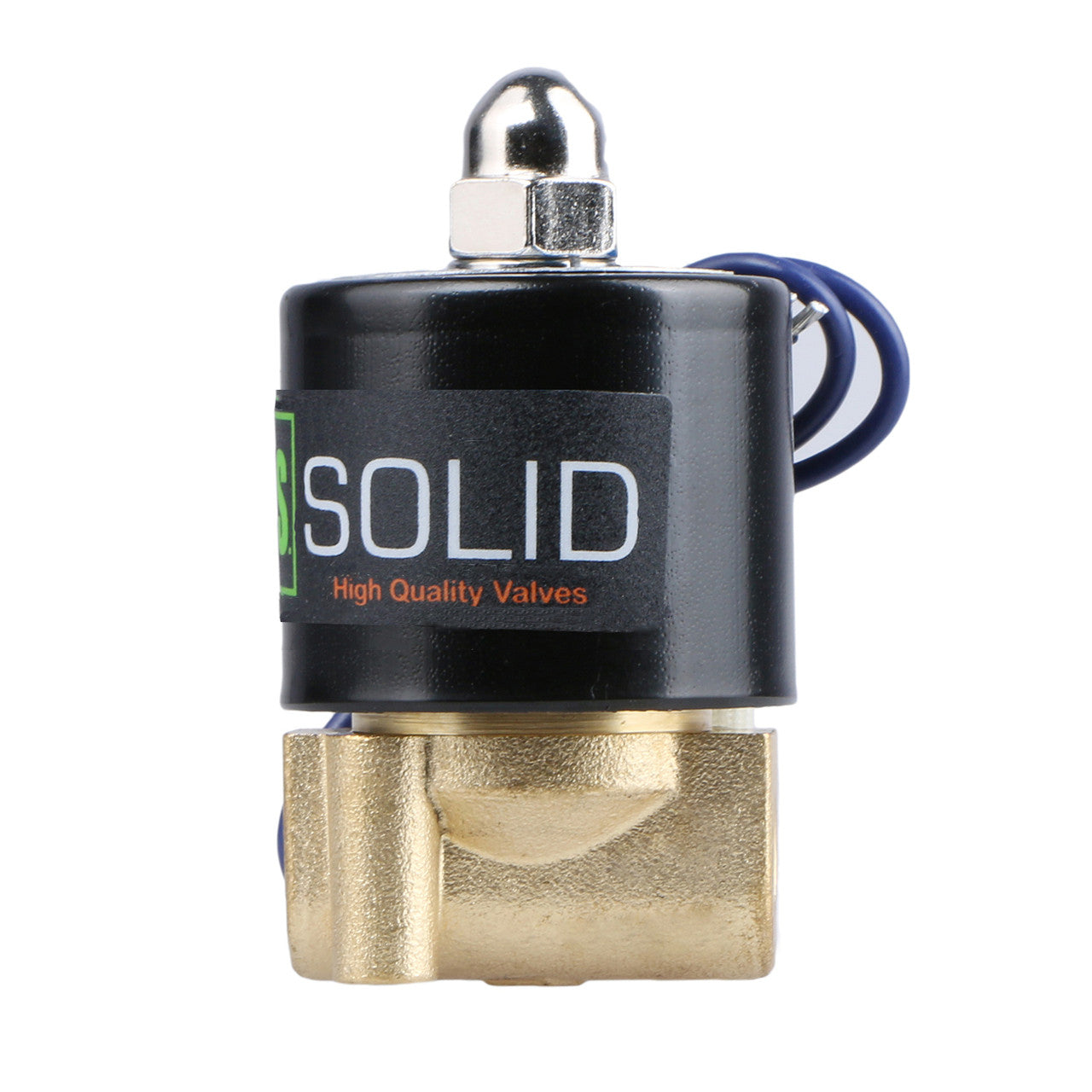 1/8" Brass Electric Solenoid Valve 12 V DC Normally Closed , Air Gas Water NBR