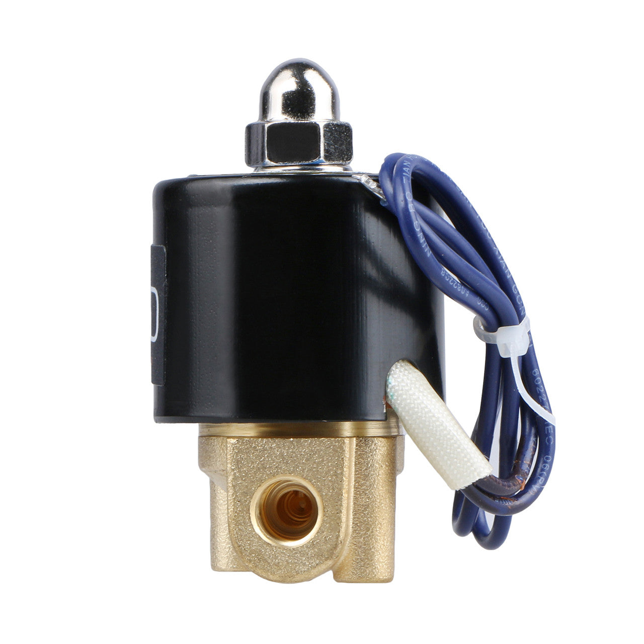 1/8" Brass Electric Solenoid Valve 12 V DC Normally Closed , Air Gas Water NBR
