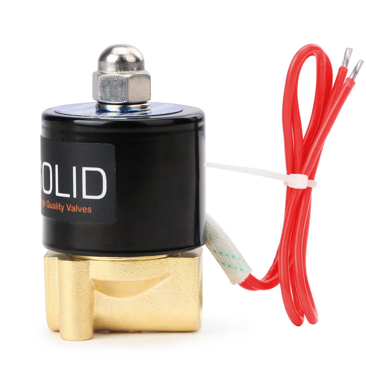 1/4" Brass Electric Solenoid Valve 220V AC Normally Closed G Thread Air Water Fuel VITON