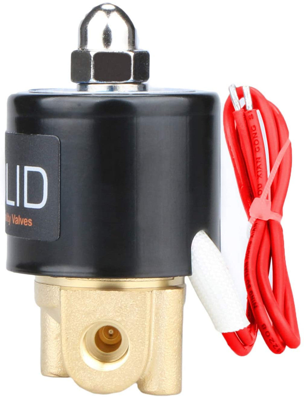 U.S. Solid 1/8" Brass Electric Solenoid Valve 220V AC Normally Closed VITON