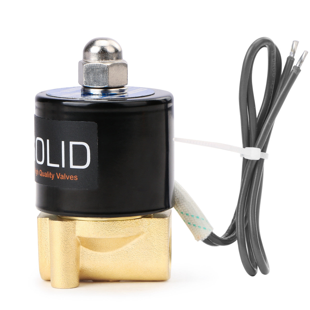 1/4" Brass Electric Solenoid Valve 24V DC Normally Closed VITON