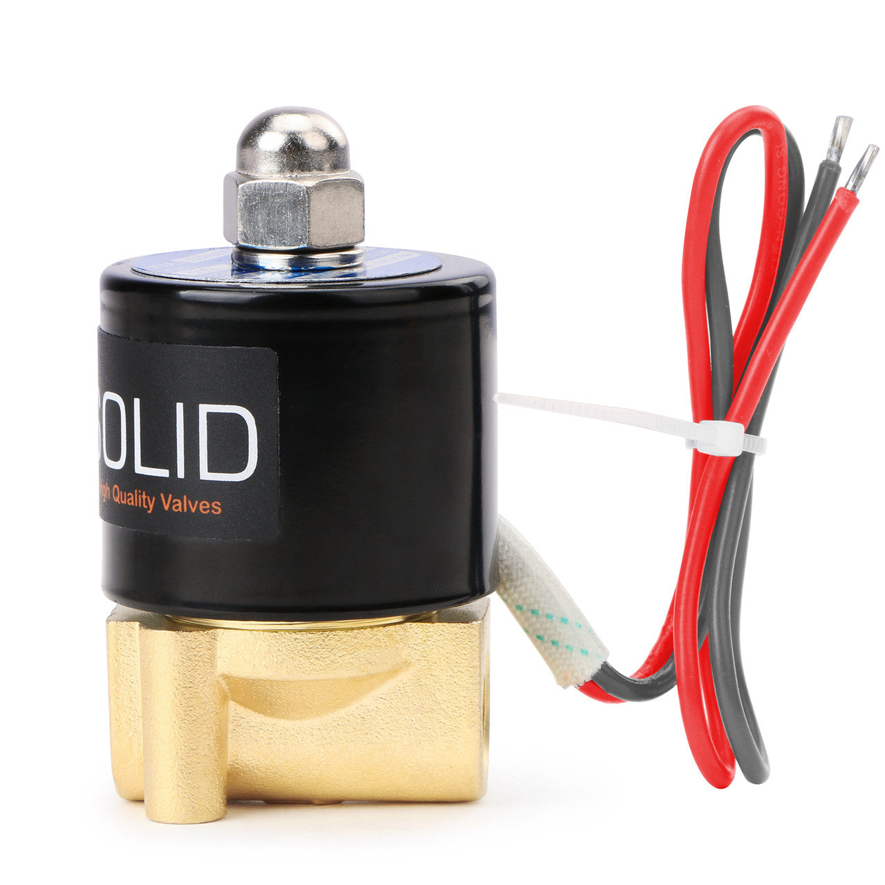1/4" Brass Electric Solenoid Valve 24V AC Normally Closed VITON