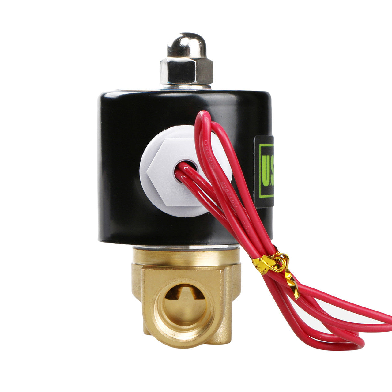 3/8" Brass Solenoid Valve 24V AC (Air, Water, Fuel) Normally Closed,  VITON Gasket