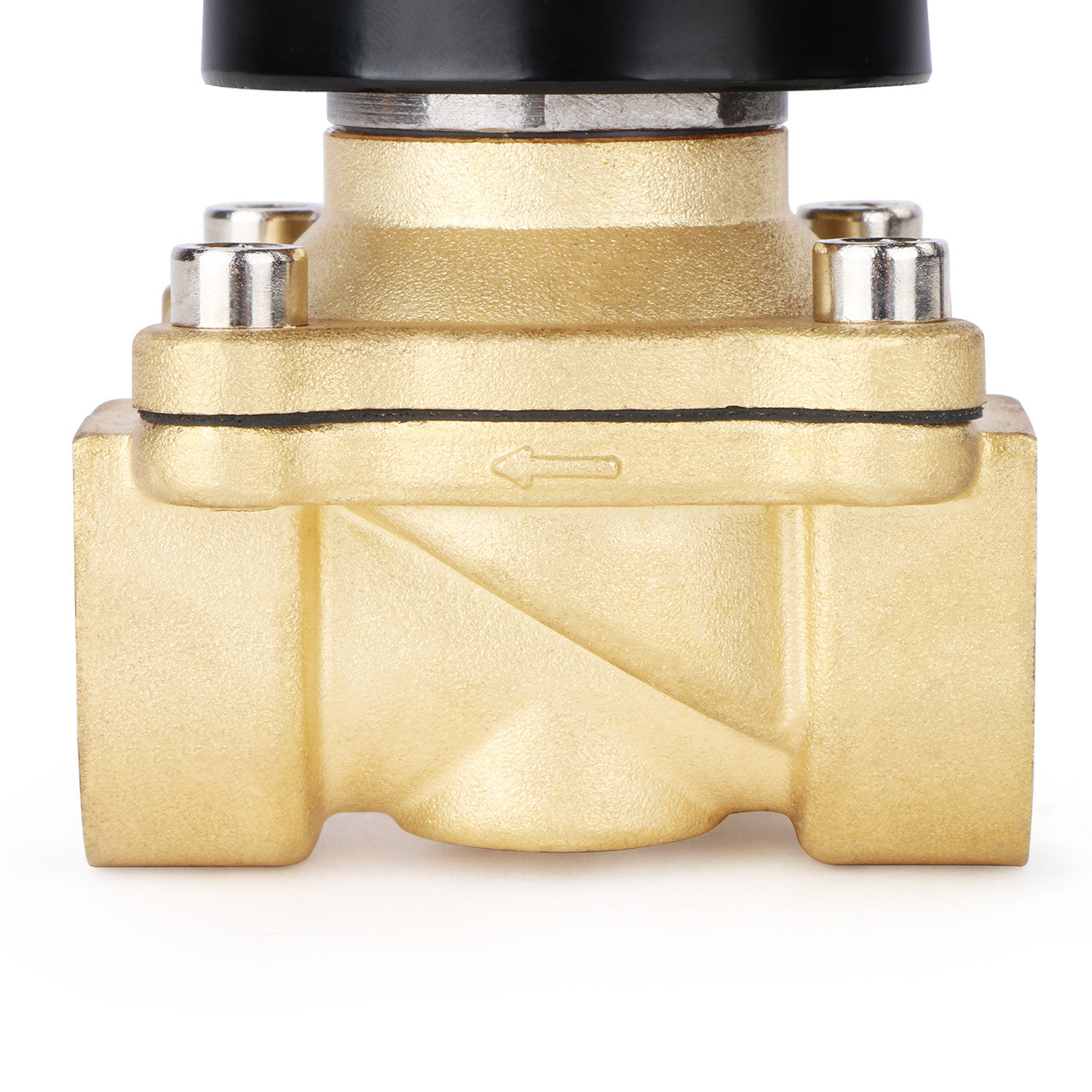 3/4" Brass Electric Solenoid Valve 12V DC N.C. Air Water Fuel VITON