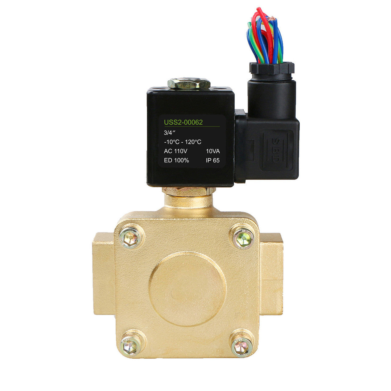 1/2" Stainless Steel Electric Solenoid Valve 12V DC G Thread Normally Closed VITON