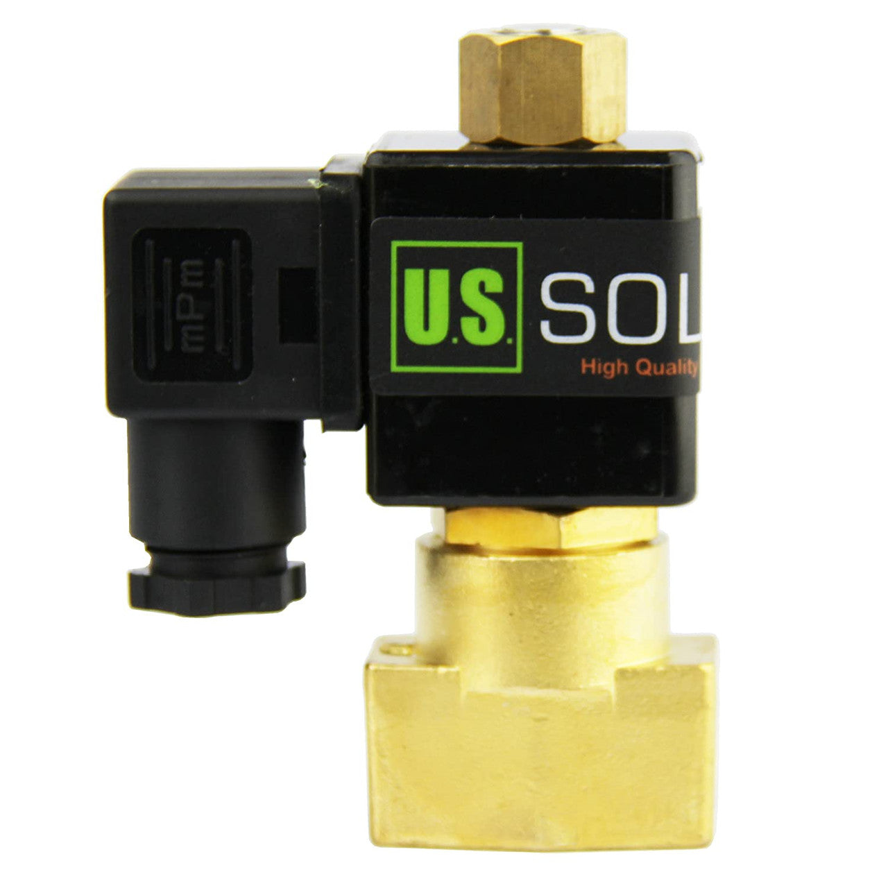U.S. Solid 1/8" Electric Solenoid Valve 12V DC Brass Body Normally Open G Thread VITON Water Air Oil