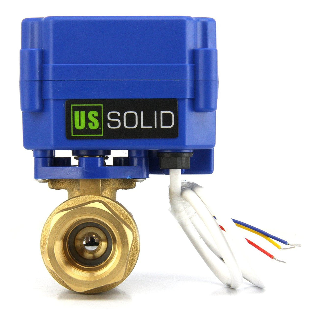 Motorized Ball Valve- 1/2" Brass Electrical Ball Valve with Full Port, 9-24V AC/DC and 3 Wire Setup