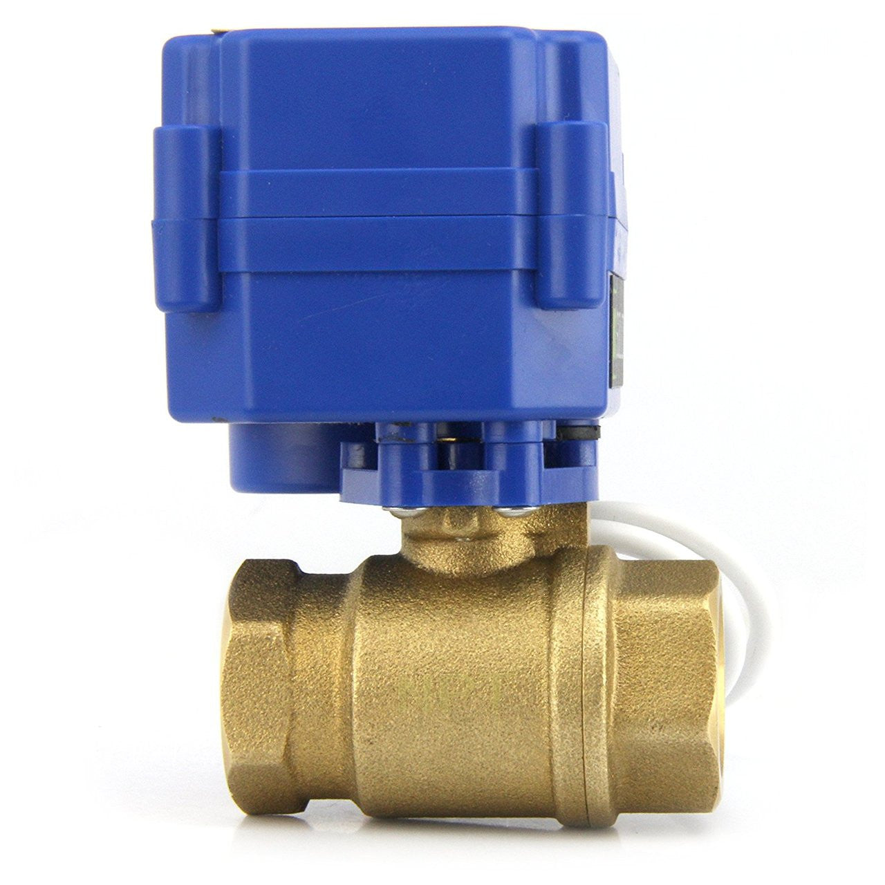 Motorized Ball Valve- 1/2" Brass Electrical Ball Valve with Full Port, 9-24V AC/DC and 3 Wire Setup