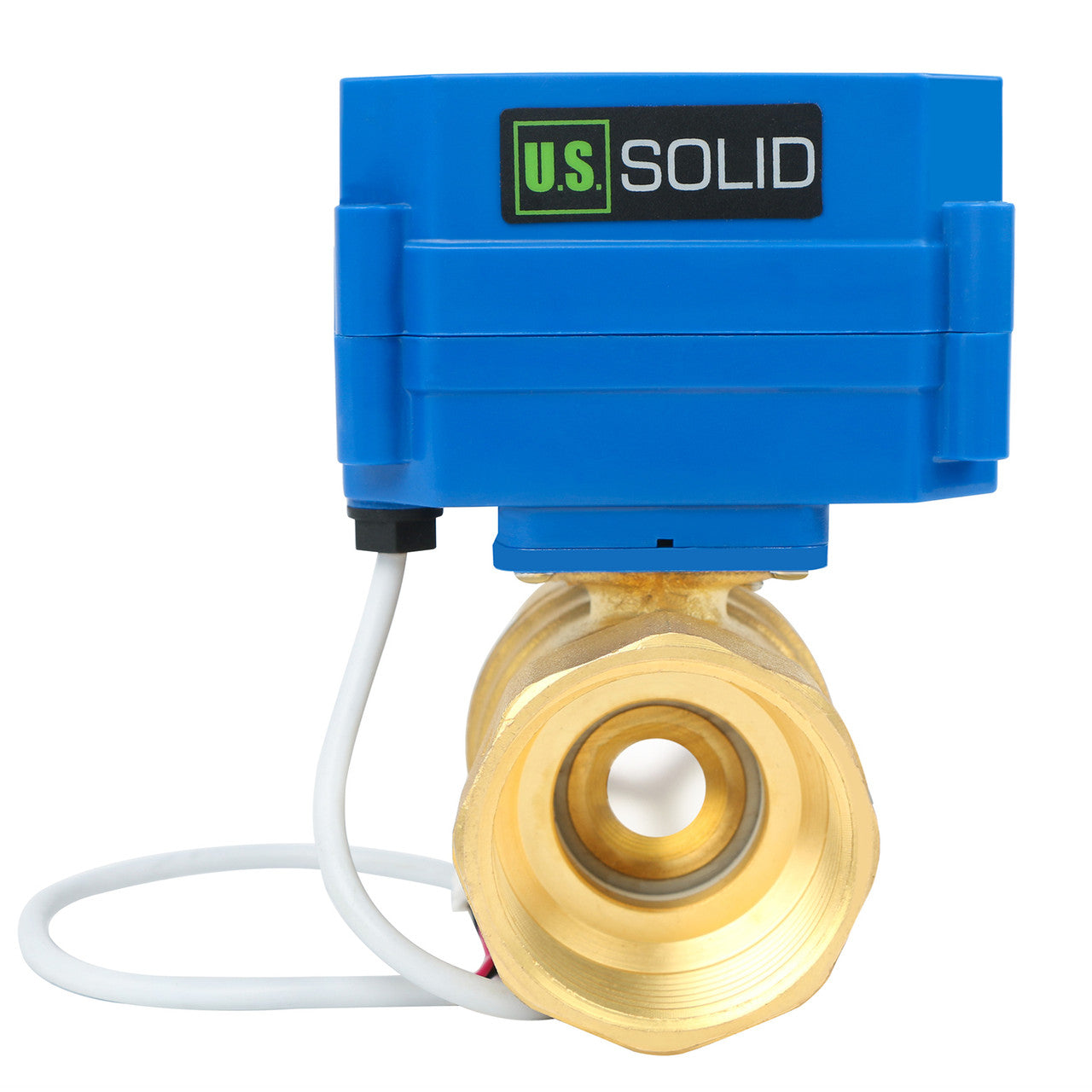 thumbnail image 2 of U.S. Solid Motorized Ball Valve - 1 Inch Standard Port Brass - 85-265V AC - Normally Closed Auto Return 2 of 5