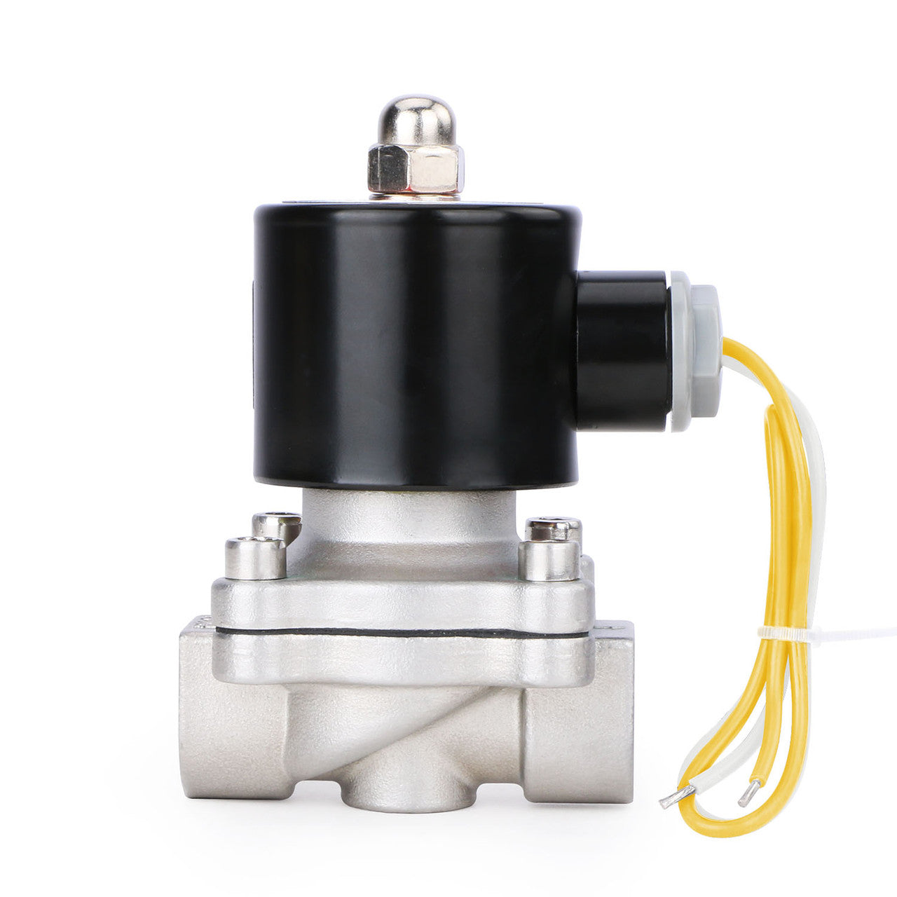1/2" Stainless Steel Electric Solenoid Valve 220V AC G Thread Normally Closed VITON from U.S. SOLID