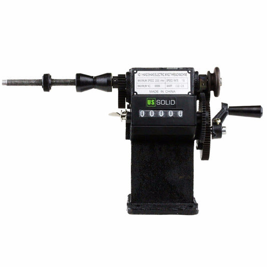 U.S. Solid  Dual-Purpose Electric/ Manual Coil Winding Machine w/ Counter