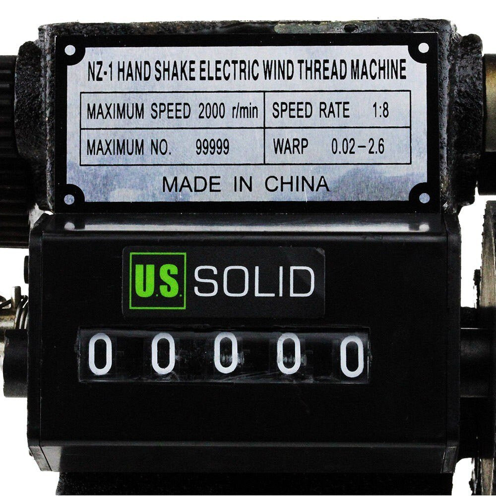 U.S. Solid  Dual-Purpose Electric/ Manual Coil Winding Machine w/ Counter