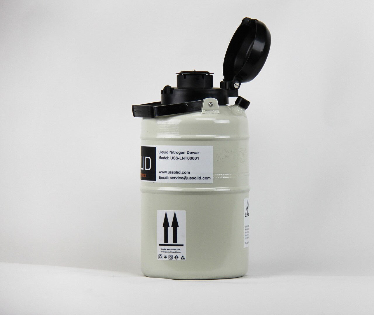 3.15L Liquid Nitrogen Dewar - Liquid Nitrogen Tank Container LN2 Dewar with Straps