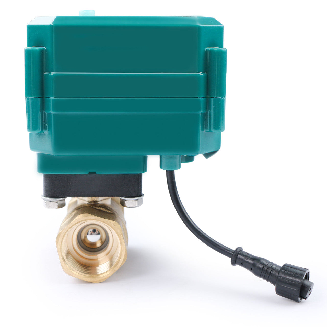 3/4" Smart Motorized Ball Valve – Remote Control Brass Electrical Ball Valve with Manual Switch, 5V DC USB