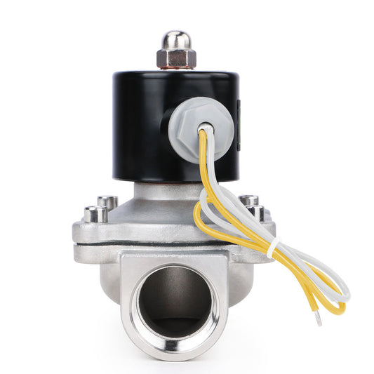 1" Stainless Steel Electric Solenoid Valve 220V AC G Thread Normally Closed VITON from U.S. SOLID