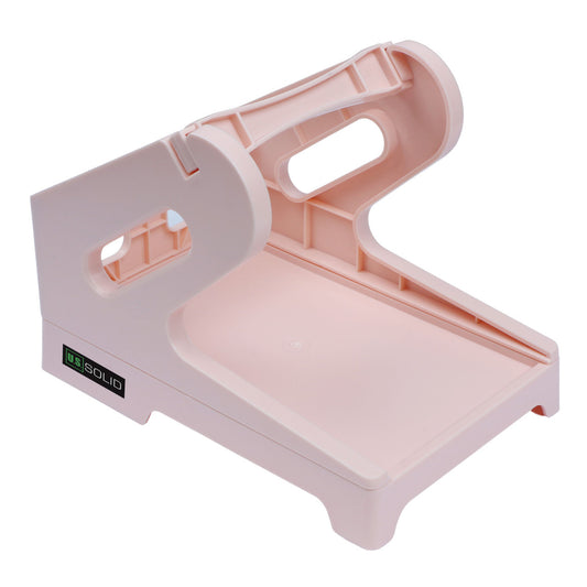 U.S. Solid Pink Label Holder 2 in 1 for Rolls and Fan-Fold Shipping Labels