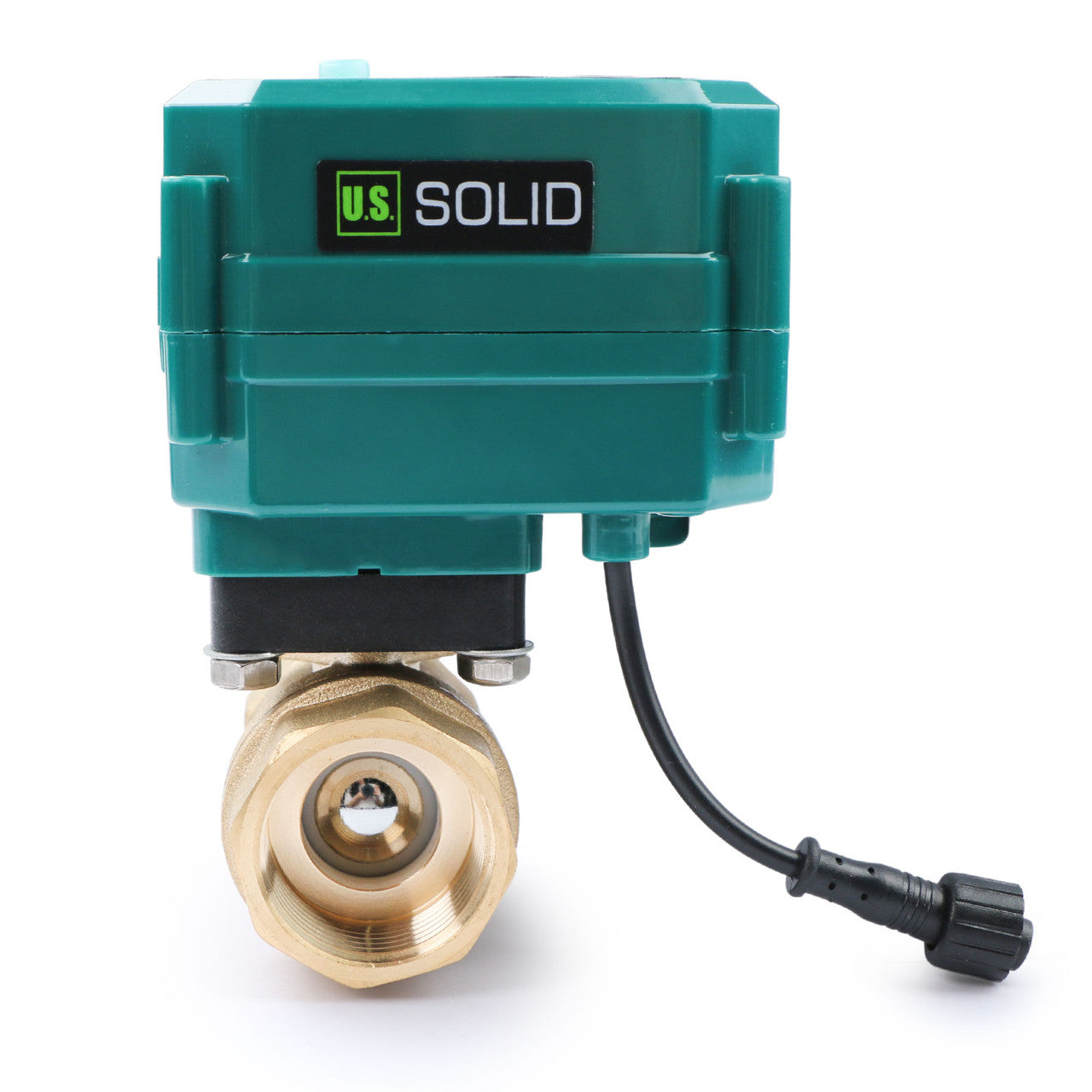 1" Smart Motorized Ball Valve – Remote Control Brass Electrical Ball Valve with Manual Switch, 5V DC USB