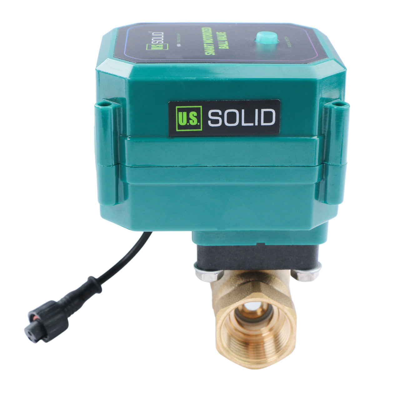 3/4" Smart Motorized Ball Valve – Remote Control Brass Electrical Ball Valve with Manual Switch, 5V DC USB