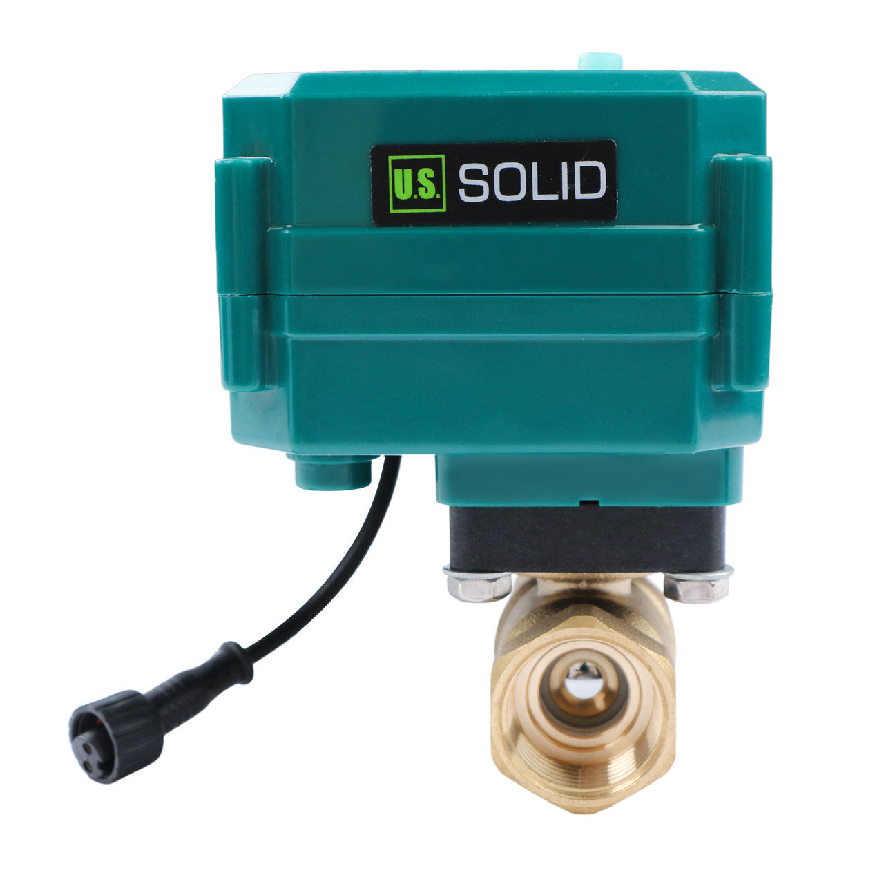 3/4" Smart Motorized Ball Valve – Remote Control Brass Electrical Ball Valve with Manual Switch, 5V DC USB