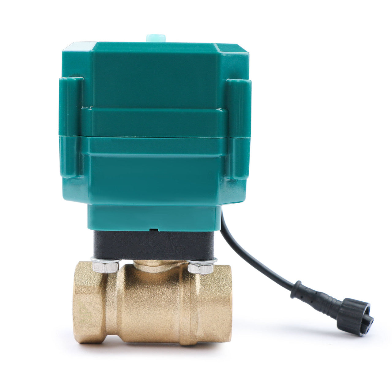 3/4" Smart Motorized Ball Valve – Remote Control Brass Electrical Ball Valve with Manual Switch, 5V DC USB