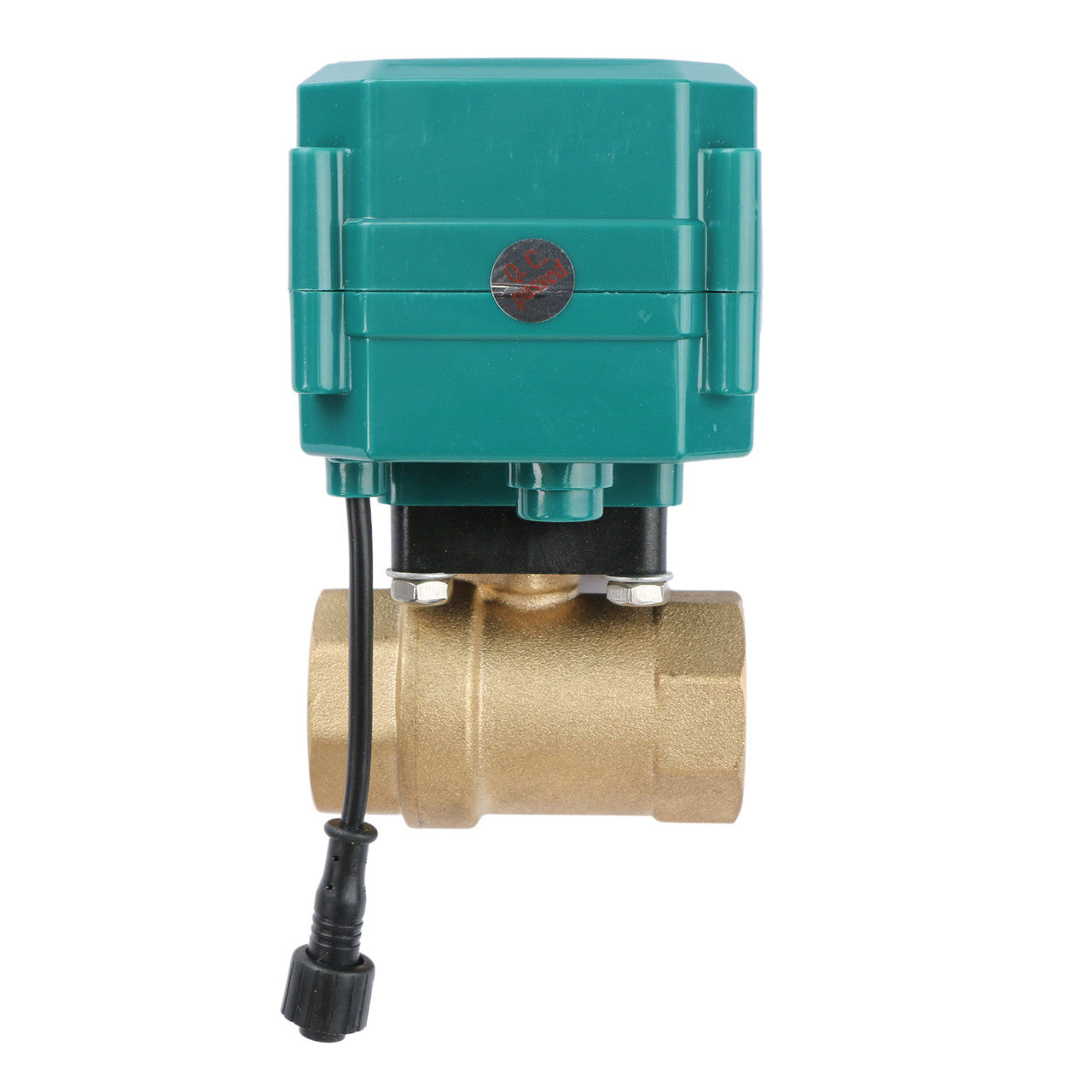 1" Smart Motorized Ball Valve – Remote Control Brass Electrical Ball Valve with Manual Switch, 5V DC USB