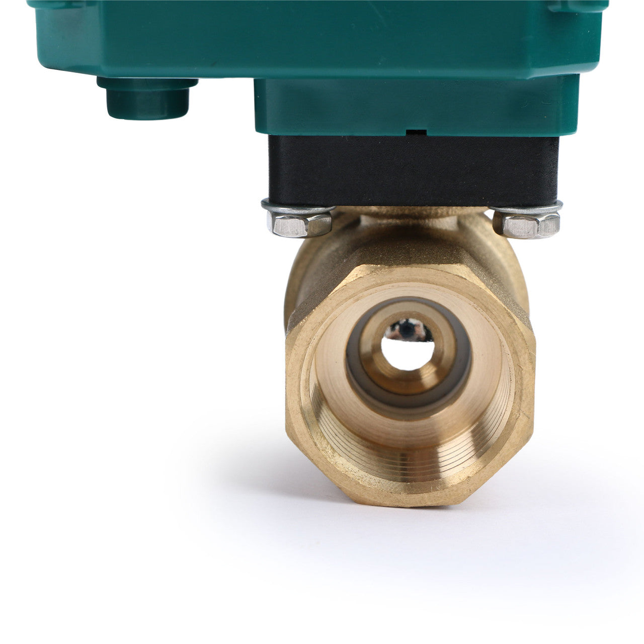 1" Smart Motorized Ball Valve – Remote Control Brass Electrical Ball Valve with Manual Switch, 5V DC USB