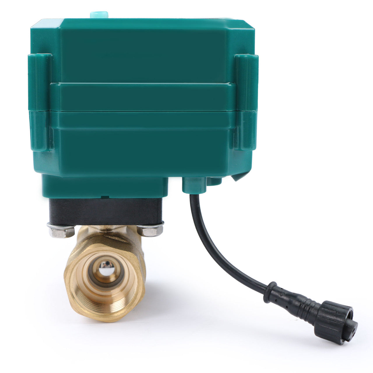 3/4" Smart Motorized Ball Valve – Remote Control Brass Electrical Ball Valve with Manual Switch, 5V DC USB