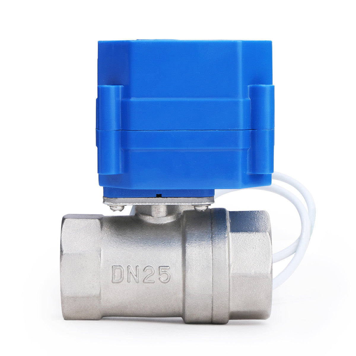 Motorized Ball Valve- 1" Stainless Steel Ball Valve with Standard Port, 9-24V AC/DC and 2 Wire Auto Return Setup