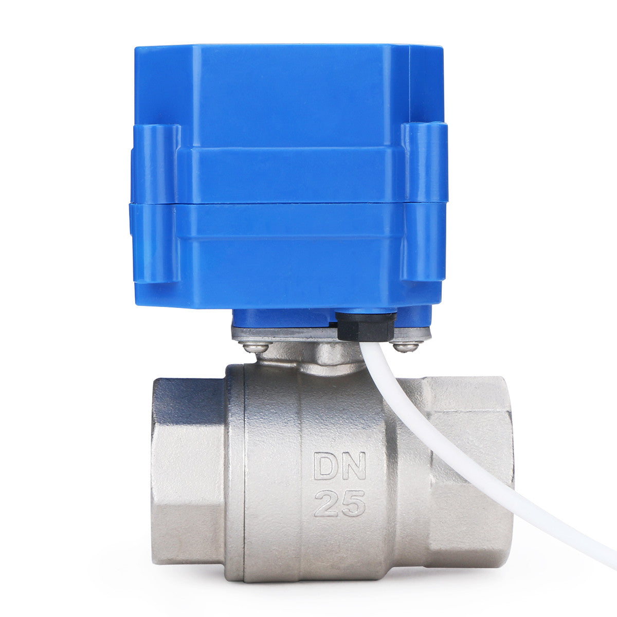 Motorized Ball Valve- 1" Stainless Steel Electrical Ball Valve with Full Port, 9-24 V DC, 5 Wire Setup